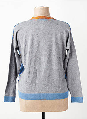 Gilet manches longues coupe cintrée bleu GUITARE femme