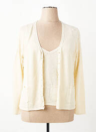 Twin-set col v beige FINETTE femme