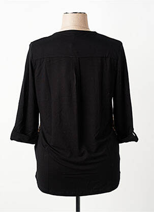 T-shirt manches 3/4 manches 3/4 noir OLSEN femme