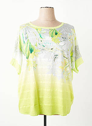 T-shirt imprimé fantaisie manches courtes vert OLSEN femme