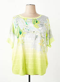 T-shirt imprimé fantaisie manches courtes vert OLSEN femme