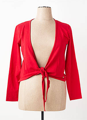 Boléro manches longues rouge KATMAI femme