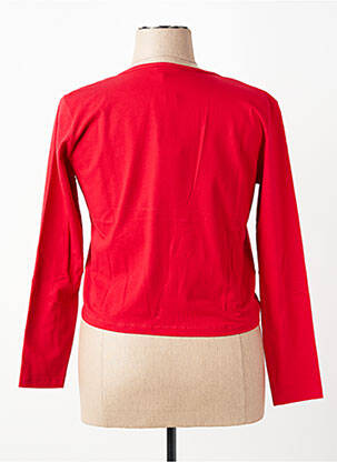 Boléro manches longues rouge KATMAI femme