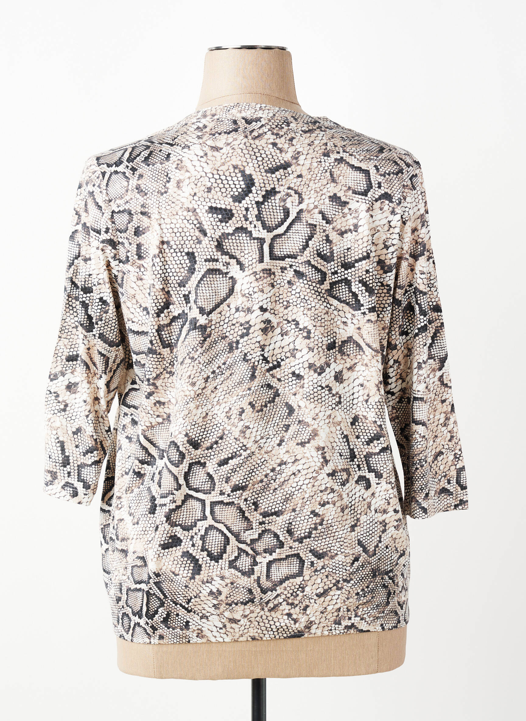 T-shirt manches 3/4 manches 3/4 beige OLSEN femme