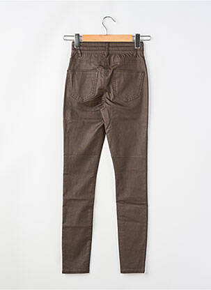 Pantalon slim poches marron ONLY femme