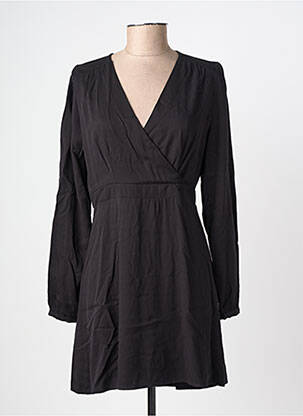 Robe mi-longue manches longues manches longues noir ONLY femme