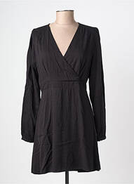 Robe mi-longue manches longues manches longues noir ONLY femme