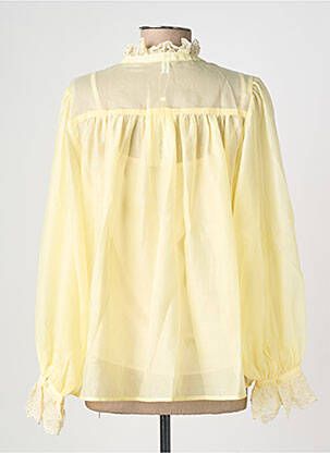Chemisier coupe fluide manches longues jaune BISOU'S PROJECT femme