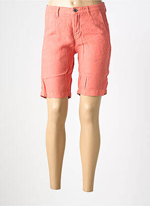 Bermuda coupe droite orange COUTURIST femme