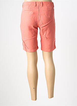 Bermuda coupe droite orange COUTURIST femme
