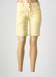Bermuda coupe droite jaune COUTURIST femme
