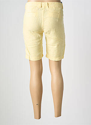 Bermuda coupe droite jaune COUTURIST femme