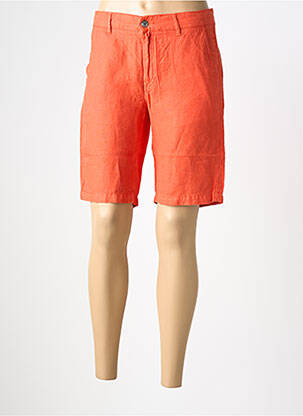 Bermuda coupe droite orange COUTURIST homme