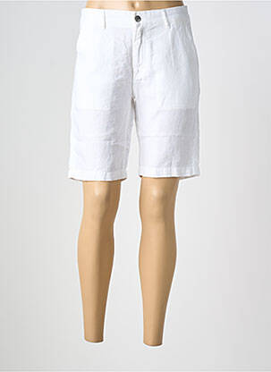 Bermuda coupe droite blanc COUTURIST homme