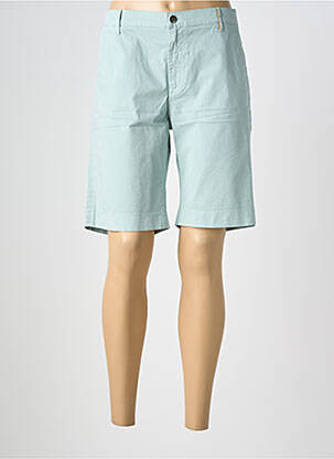 Bermuda coupe droite bleu COUTURIST femme
