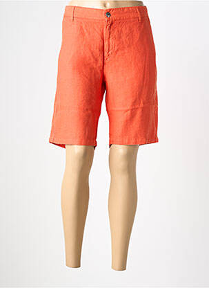 Bermuda coupe droite taille normale orange COUTURIST femme