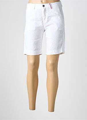 Bermuda coupe droite taille normale blanc COUTURIST femme