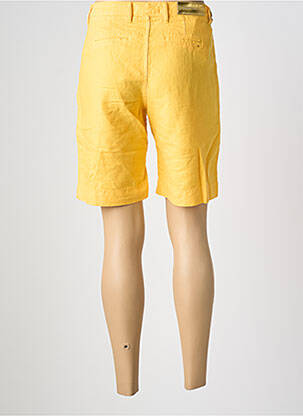 Bermuda coupe droite taille normale jaune COUTURIST femme