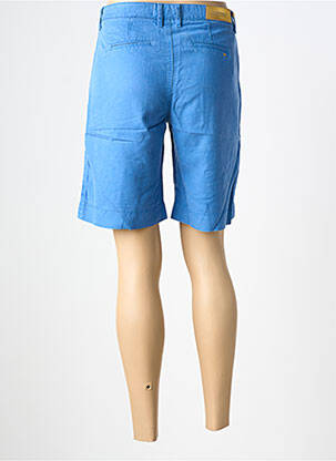 Bermuda tissage popeline taille normale bleu COUTURIST femme