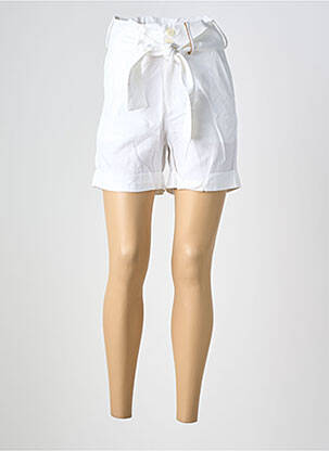Short fermeture zippée sous rabat boutonné taille normale blanc COUTURIST femme