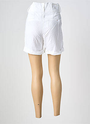 Short fermeture zippée sous rabat boutonné taille normale blanc COUTURIST femme