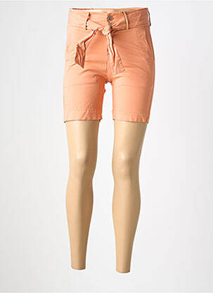 Short fermeture zippée sous rabat boutonné taille normale orange COUTURIST femme