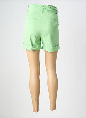Short fermeture zippée sous rabat boutonné taille normale vert COUTURIST femme