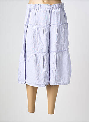 Jupe mi-longue coupe évasée violet COUTURIST femme