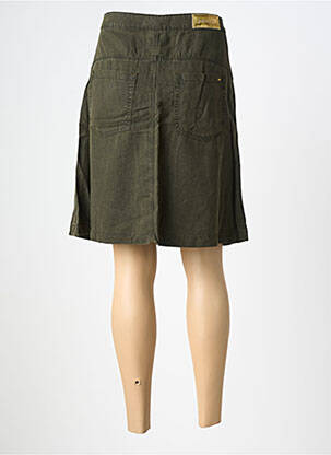 Jupe mi-longue taille normale vert COUTURIST femme