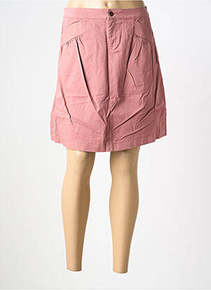 Jupe mi-longue taille normale rose COUTURIST femme