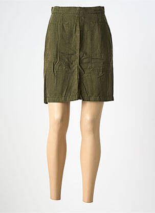 Jupe courte taille à pinces vert COUTURIST femme