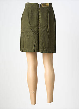 Jupe courte taille à pinces vert COUTURIST femme