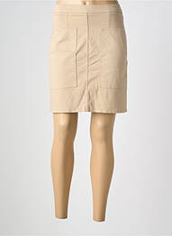 Jupe courte taille à pinces beige COUTURIST femme