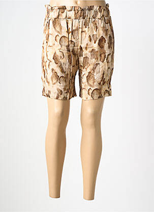 Short coupe fluide taille normale beige COUTURIST femme