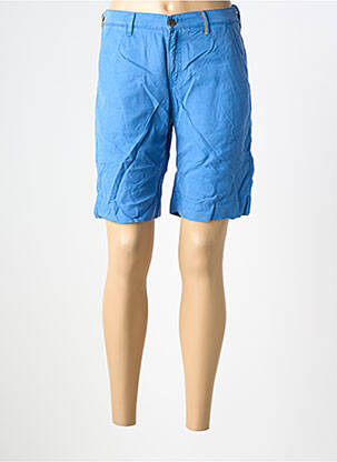 Bermuda taille à pinces taille normale bleu COUTURIST femme