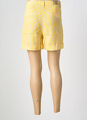 Short taille à pinces taille haute jaune COUTURIST femme