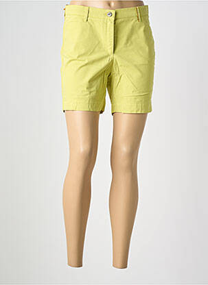 Short fermeture zippée sous rabat boutonné taille normale vert COUTURIST femme
