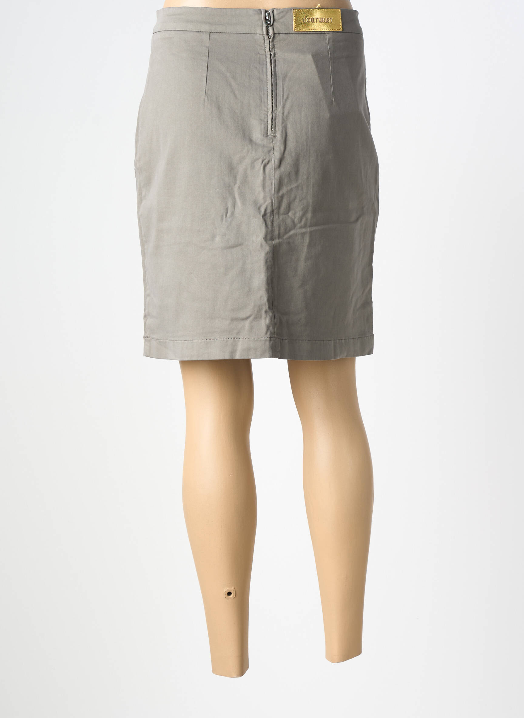 Jupe courte poches vert fonce COUTURIST femme