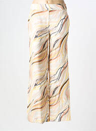 Pantalon droit tissage popeline taille normale beige COUTURIST femme