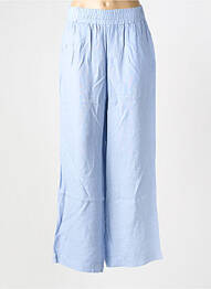 Pantalon large tissage popeline taille normale bleu COUTURIST femme