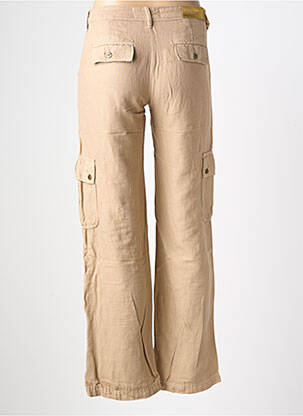 Pantalon cargo coupe droite taille normale beige COUTURIST femme