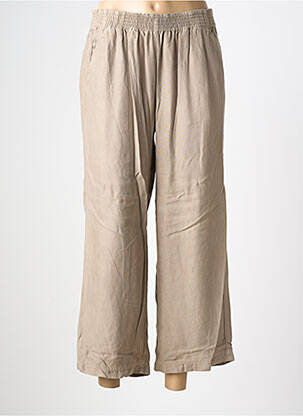 Pantalon large tissage popeline taille normale gris COUTURIST femme