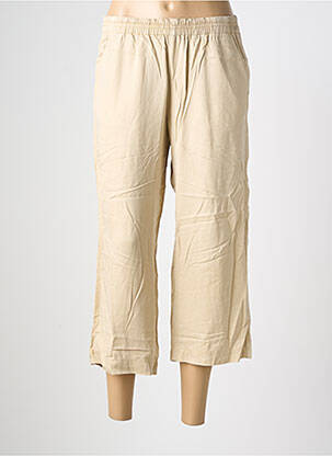 Pantacourt taille élastique taille normale beige COUTURIST femme