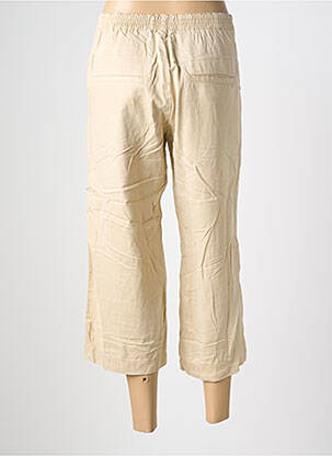 Pantacourt taille élastique taille normale beige COUTURIST femme