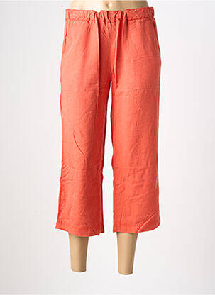 Pantacourt taille élastique taille normale rouge COUTURIST femme