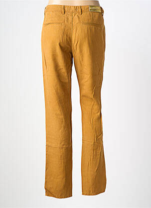 Pantalon droit tissage popeline taille normale marron COUTURIST femme