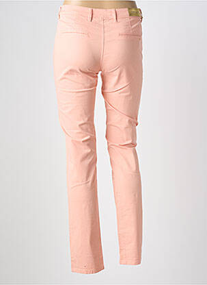 Pantalon slim tissage popeline taille normale rose COUTURIST femme