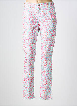 Pantalon droit stretch taille normale blanc COUTURIST femme