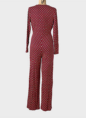 Combi-pantalon coupe cintrée manches longues rouge SURKANA femme
