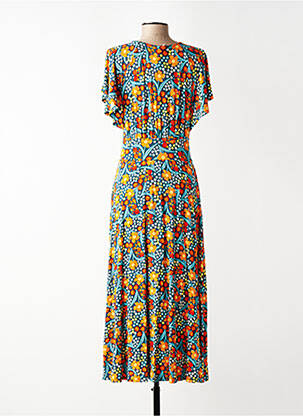 Robe longue manches courtes manches courtes bleu BLUTSGESCHWISTER femme